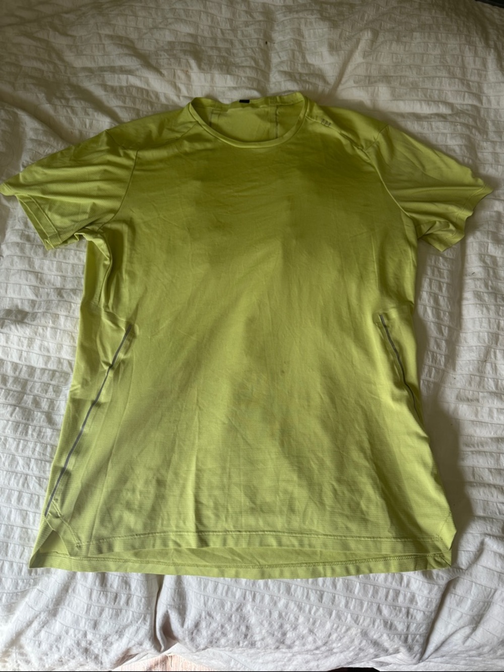 Men's Lime Green Performance Athletic T-Shirt